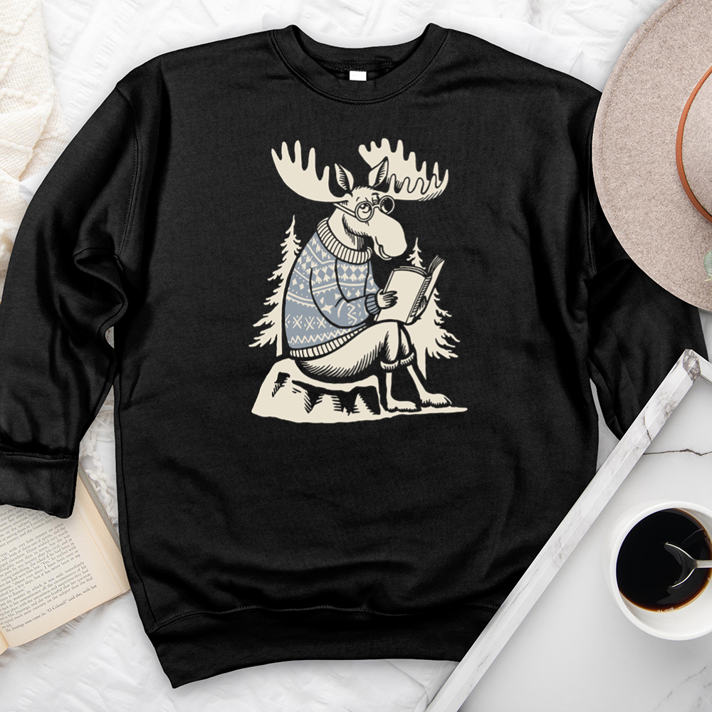 reading moose premium crewneck sweatshirt