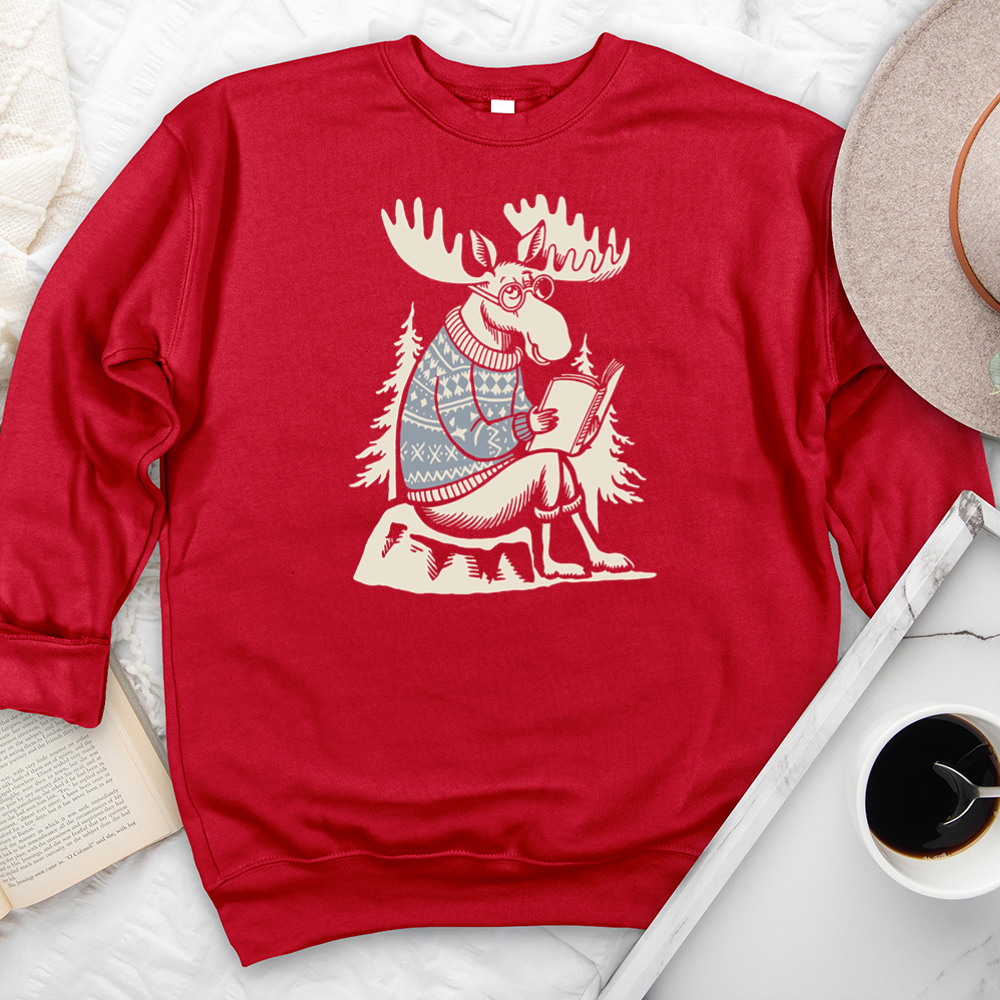 reading moose premium crewneck sweatshirt