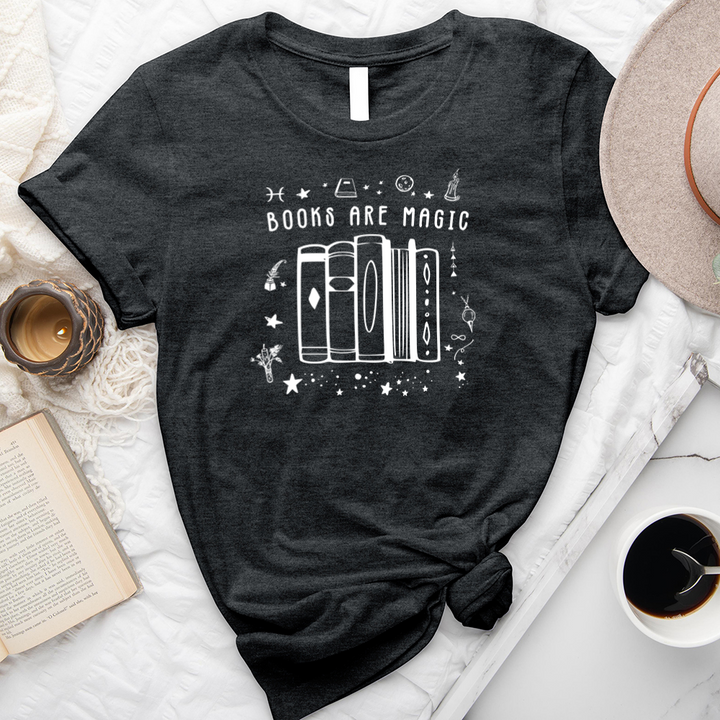 books are magic full unisex tee