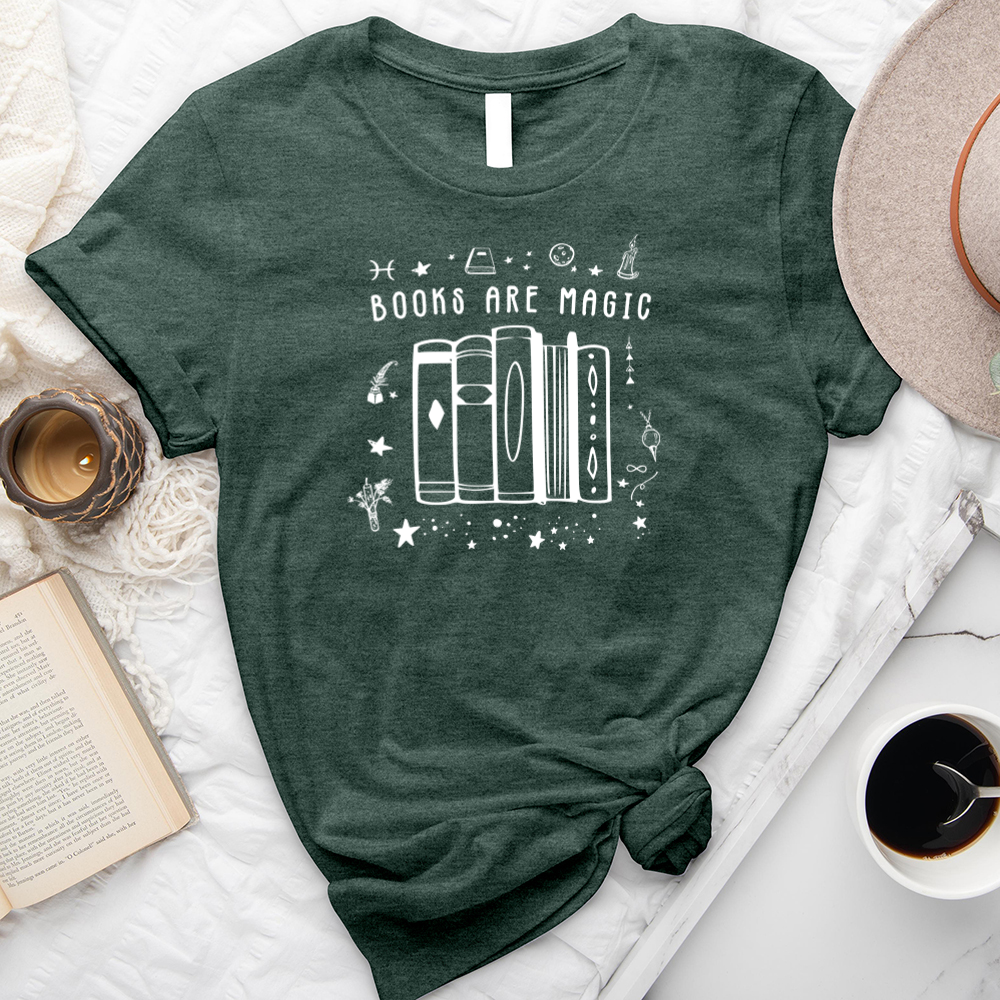 books are magic full unisex tee