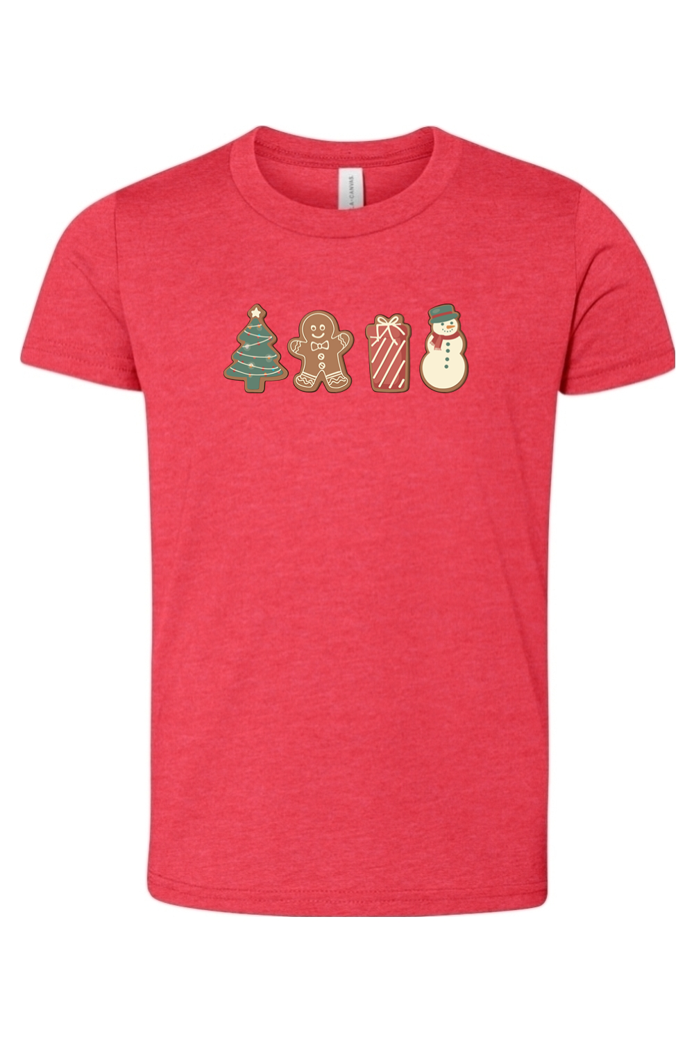 christmas cookies youth tee