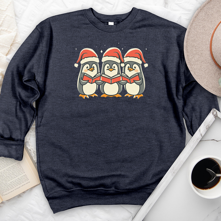 penguins reading premium crewneck sweatshirt