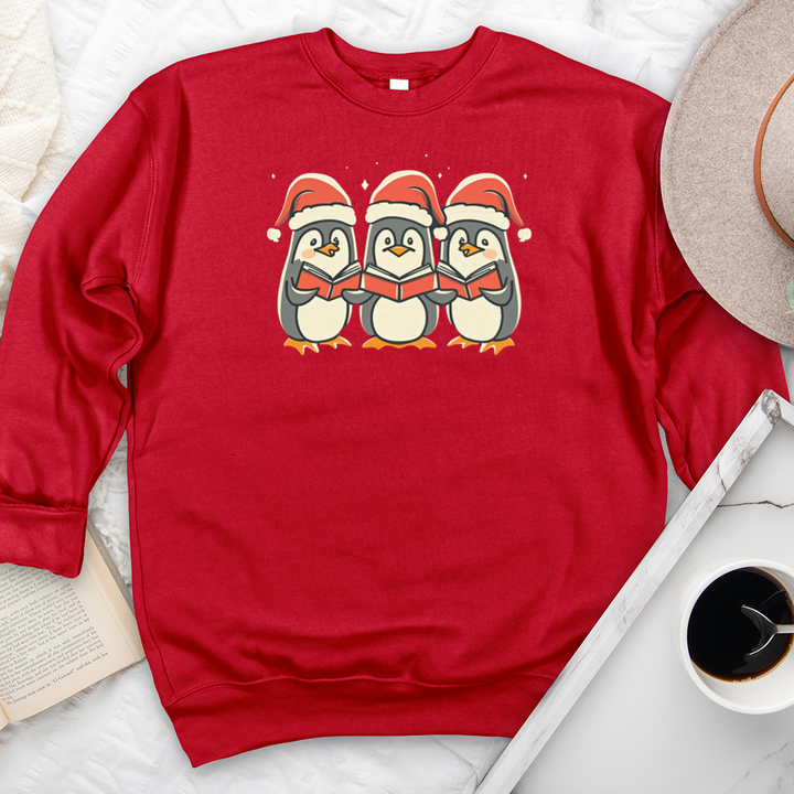 penguins reading premium crewneck sweatshirt