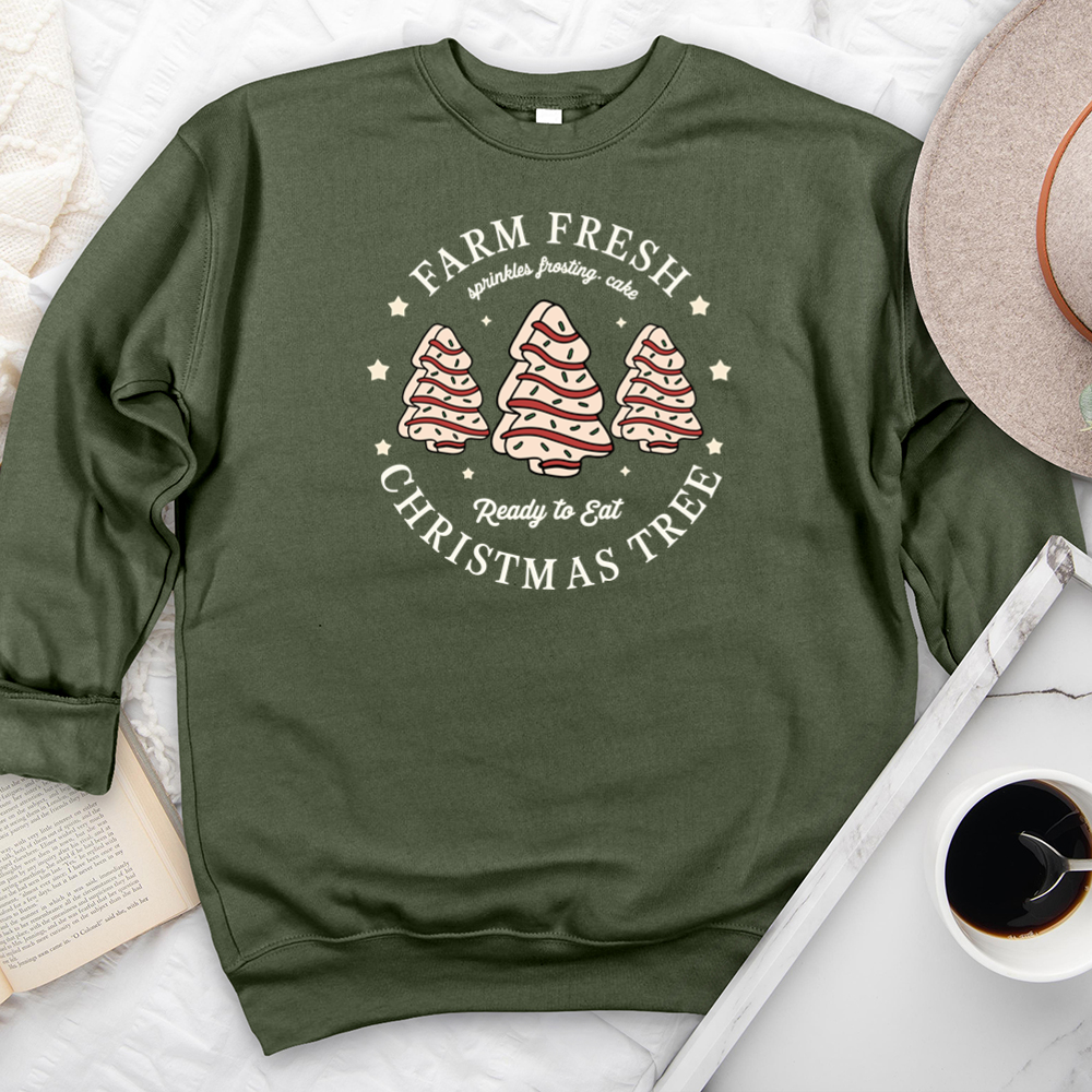 farm fresh trees premium crewneck sweatshirt