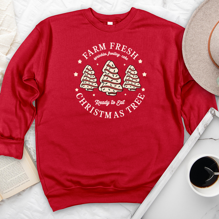 farm fresh trees premium crewneck sweatshirt