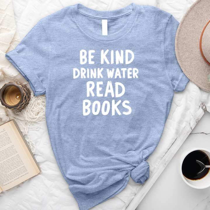 be kind read books unisex tee