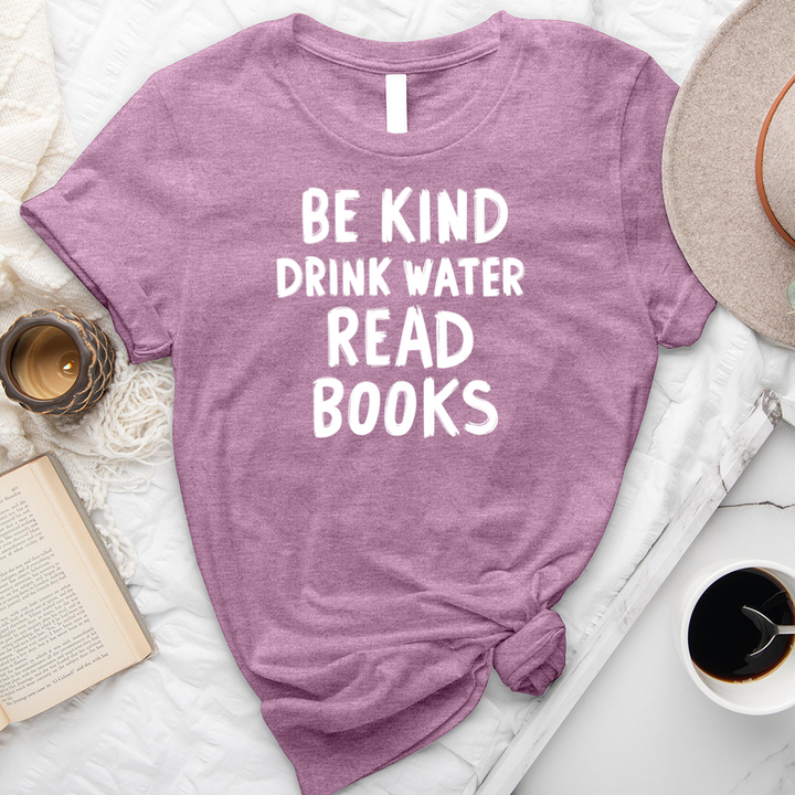 be kind read books unisex tee