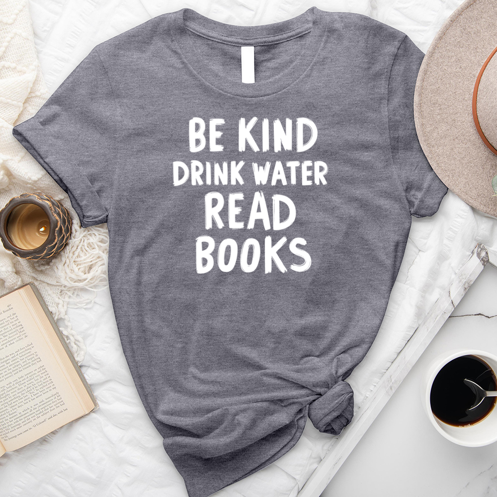 be kind read books unisex tee