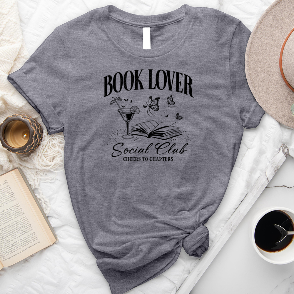 book lover social club unisex tee