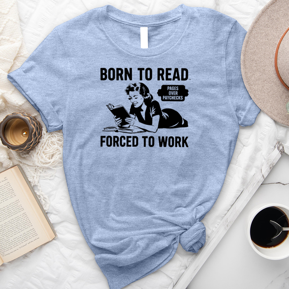 born to read unisex tee