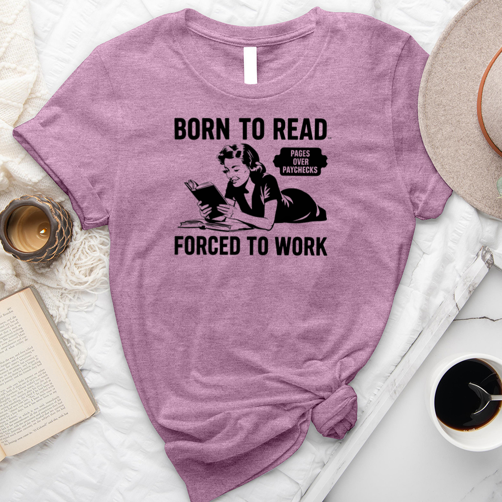 born to read unisex tee