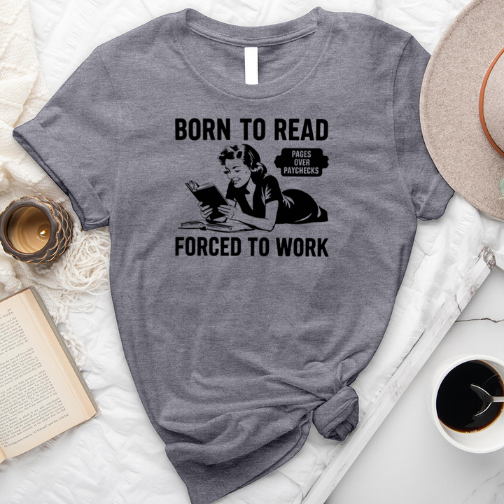 born to read unisex tee