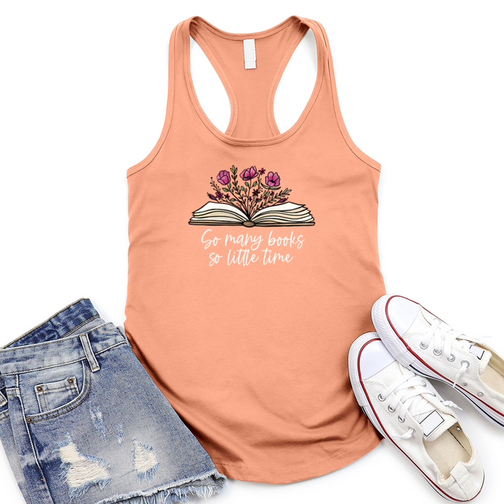 so many books women's racerback tank top