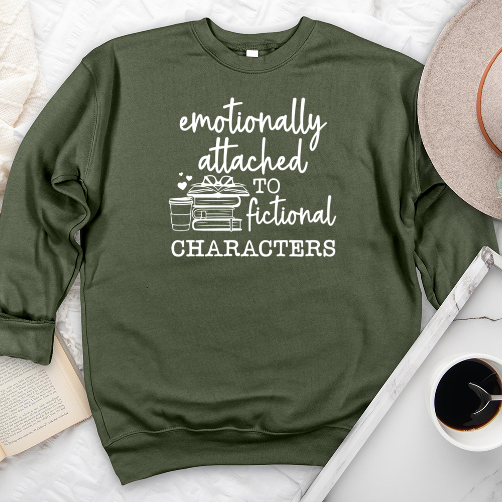 emotionally attached premium crewneck sweatshirt