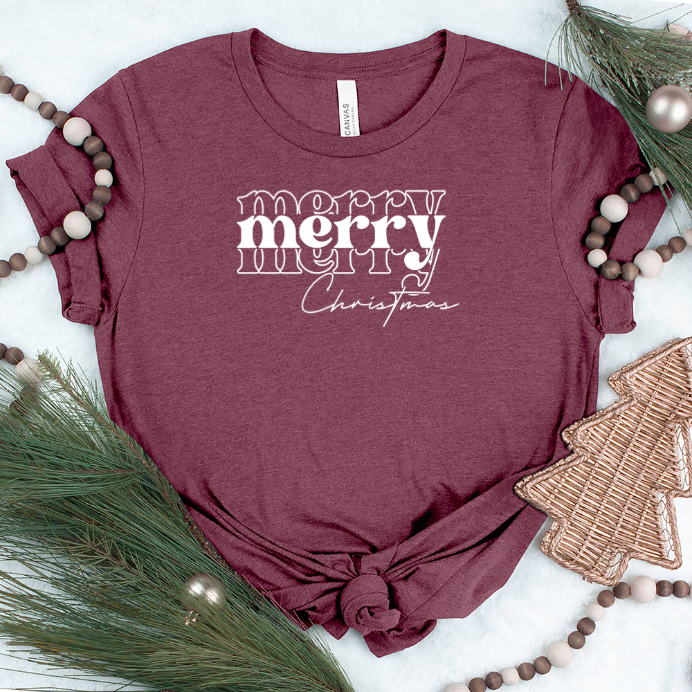 merry merry christmas unisex tee