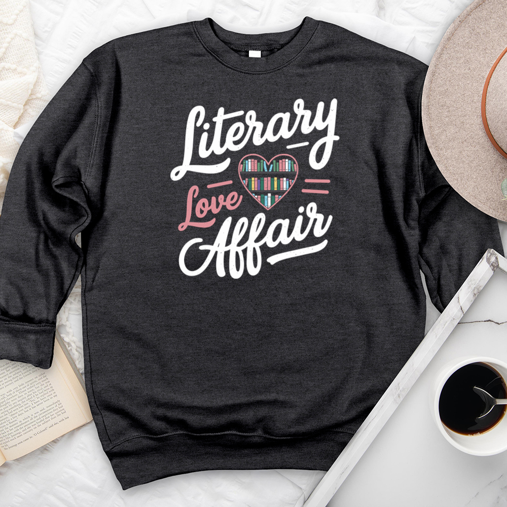 literary love affair premium crewneck sweatshirt