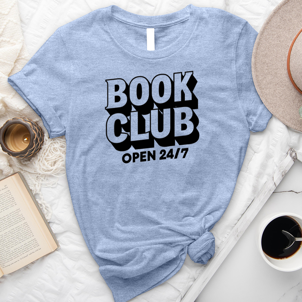 book club 24/7 unisex tee