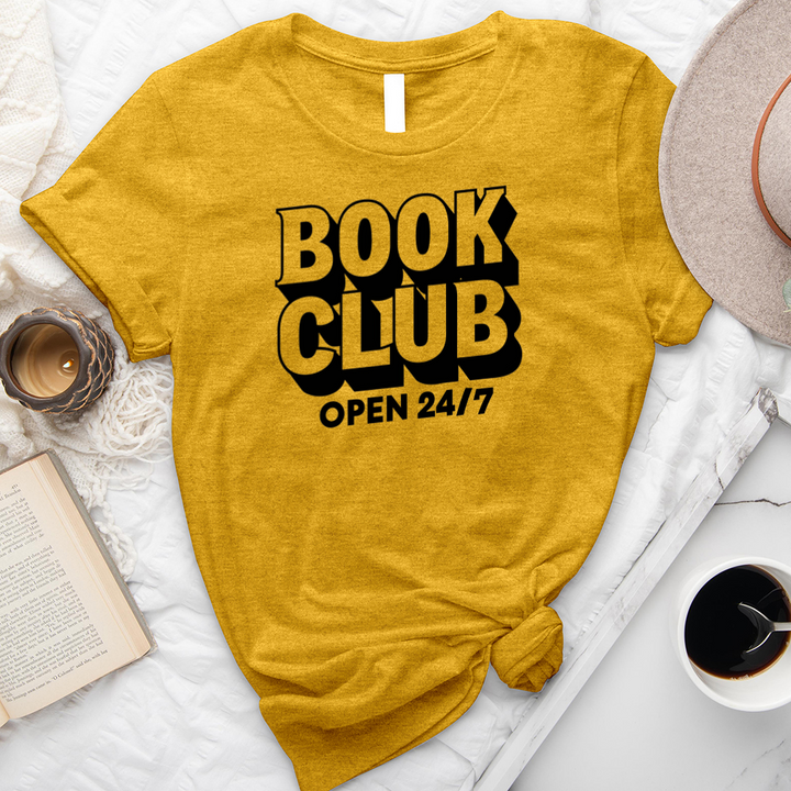 book club 24/7 unisex tee