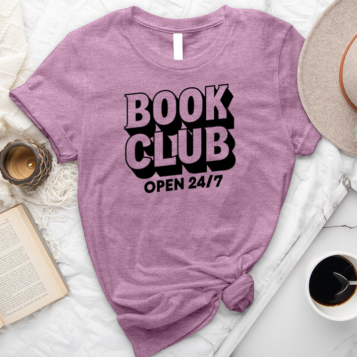 book club 24/7 unisex tee