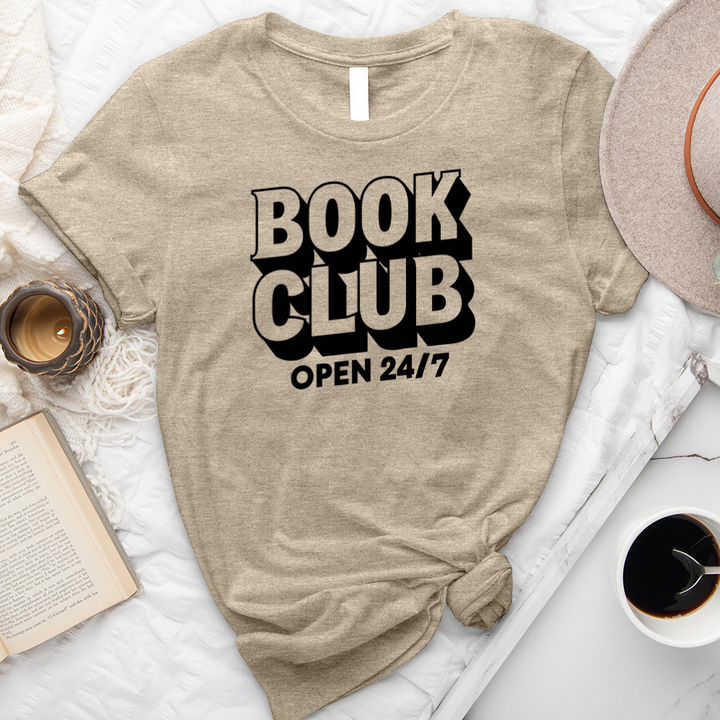 book club 24/7 unisex tee