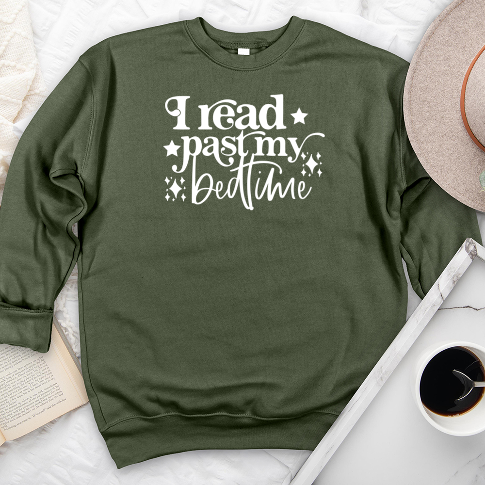 I read past my bedtime premium crewneck sweatshirt
