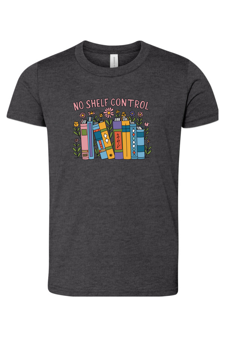 colorful no shelf control youth tee