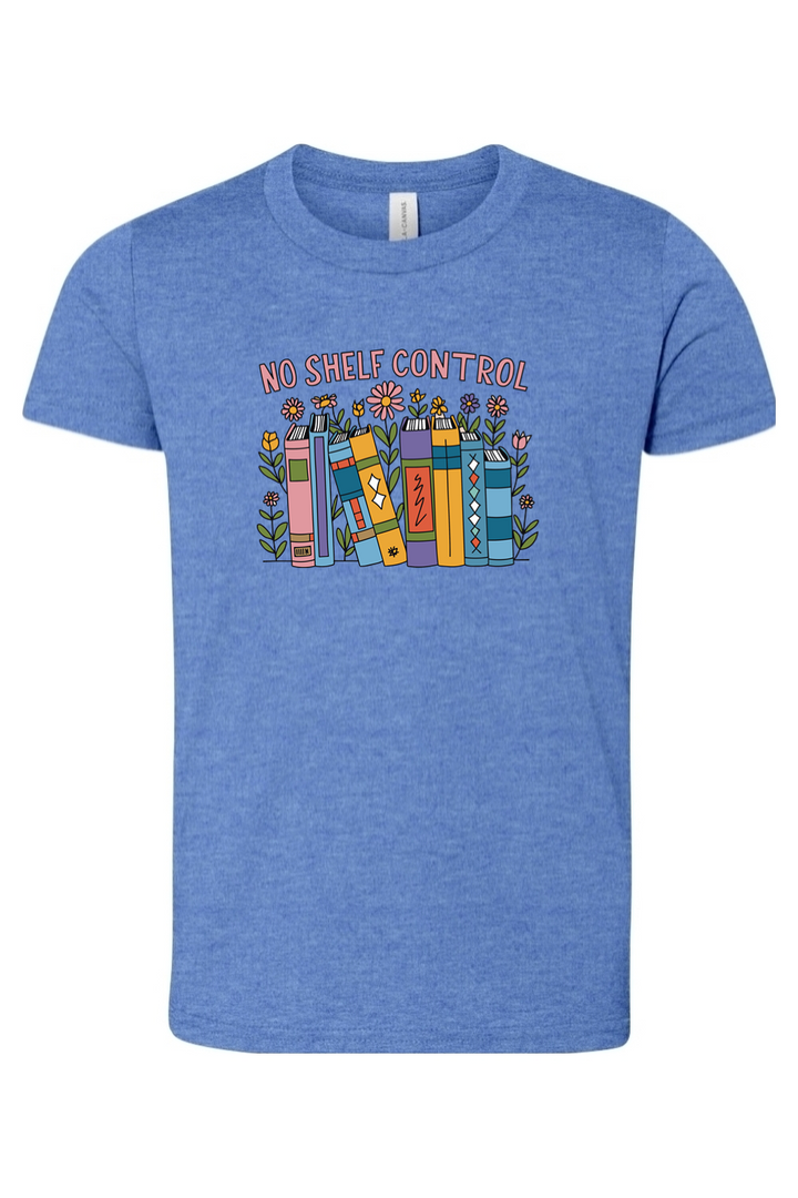 colorful no shelf control youth tee