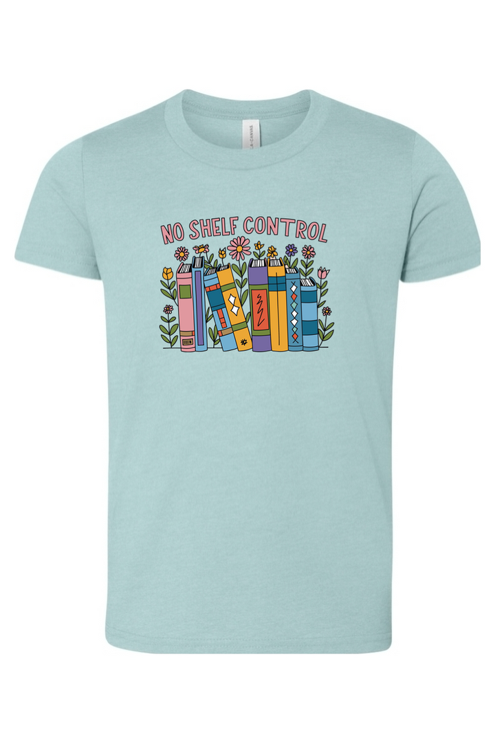 colorful no shelf control youth tee