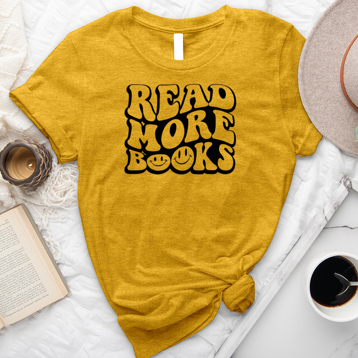 more books smile unisex tee