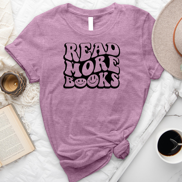 more books smile unisex tee