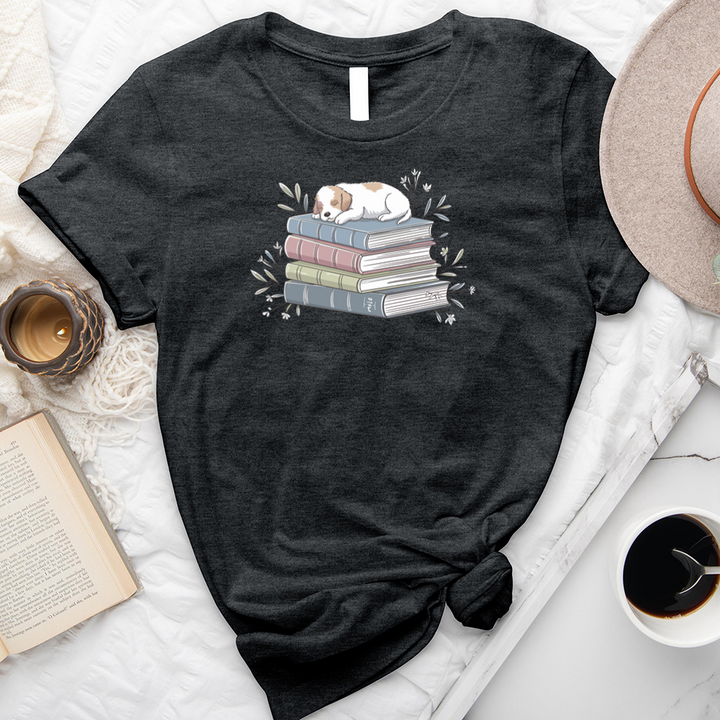 puppy books unisex tee