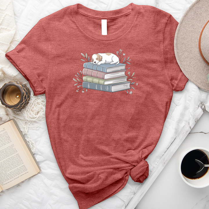 puppy books unisex tee