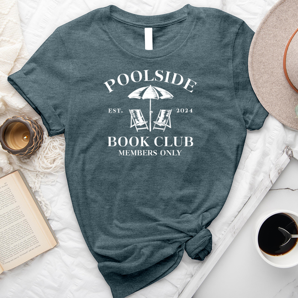 poolside book club unisex tee