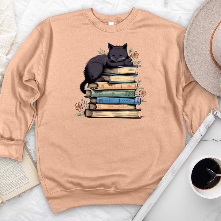 curl up and read premium crewneck sweatshirt