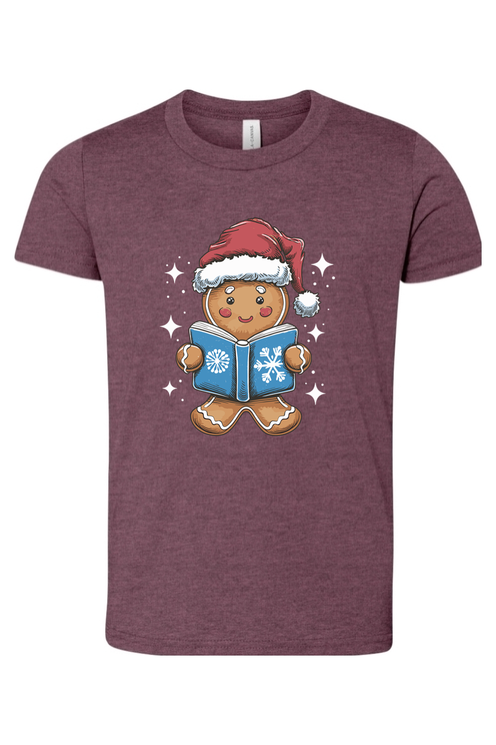 gingerbread reading youth tee