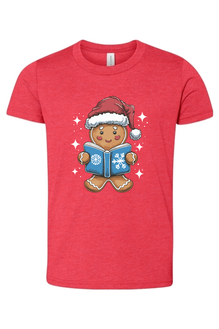 gingerbread reading youth tee