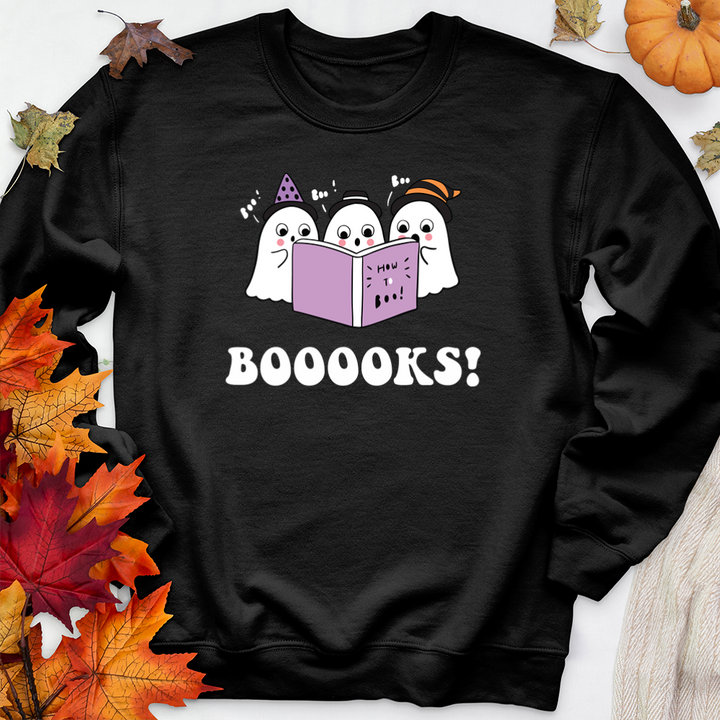 booooks color premium crewneck sweatshirt