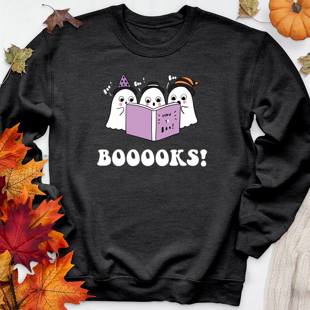 booooks color premium crewneck sweatshirt