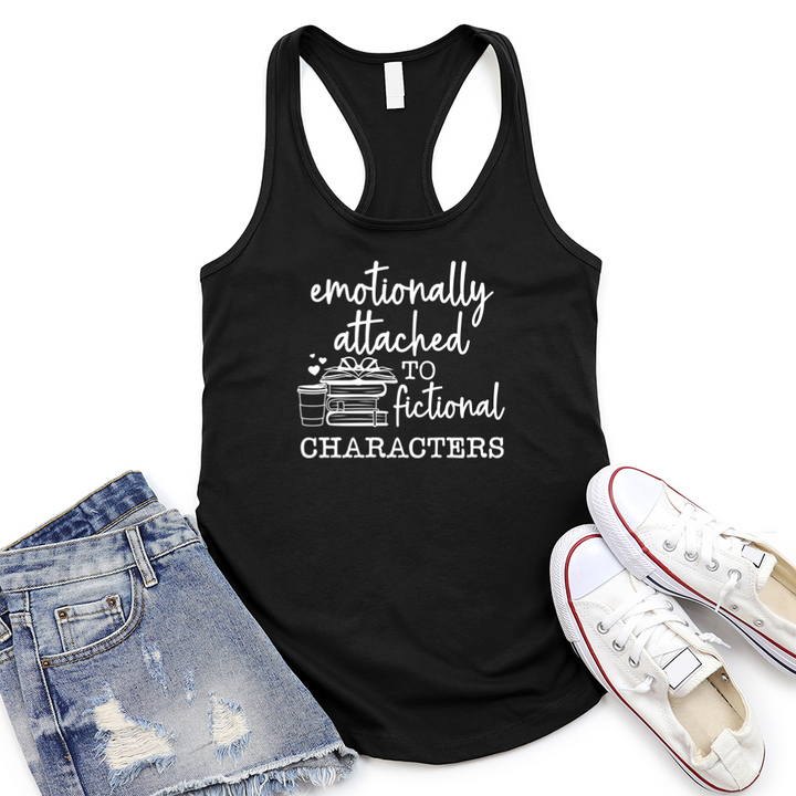 emotionally attached women's racerback tank top