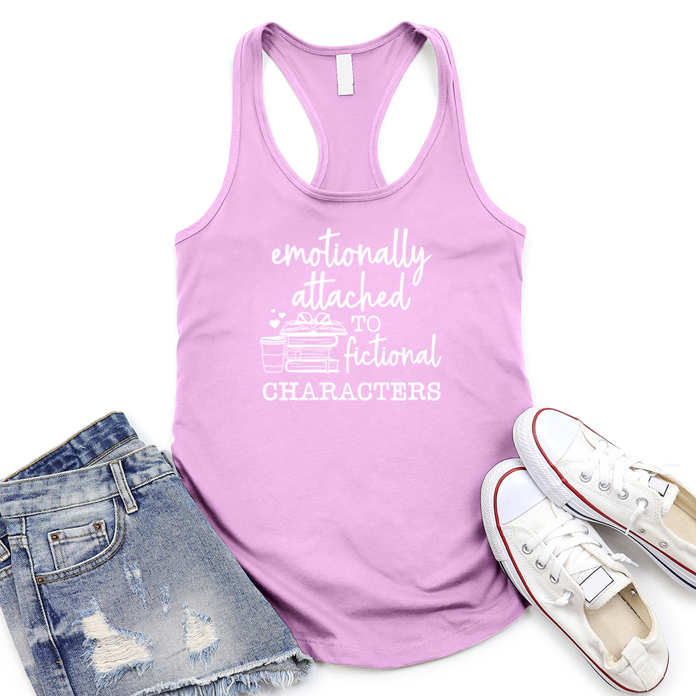 emotionally attached women's racerback tank top