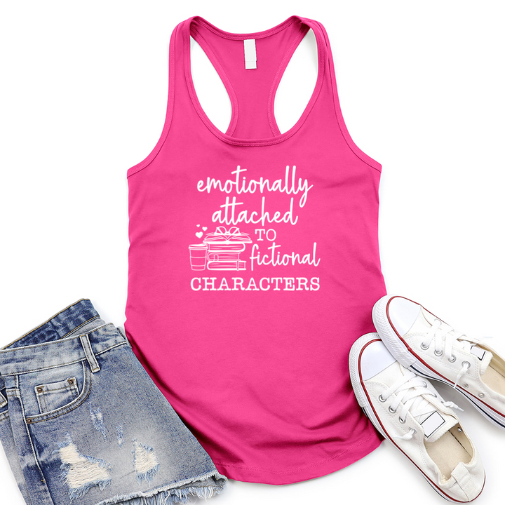 emotionally attached women's racerback tank top