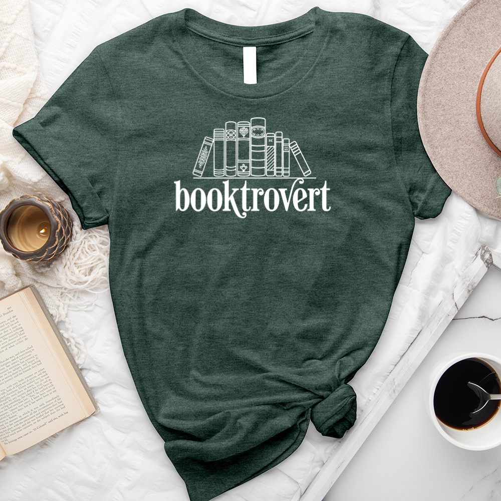 booktrovert shelf unisex tee