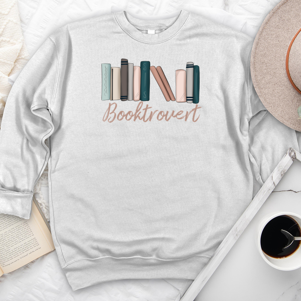 booktrovert color premium crewneck sweatshirt