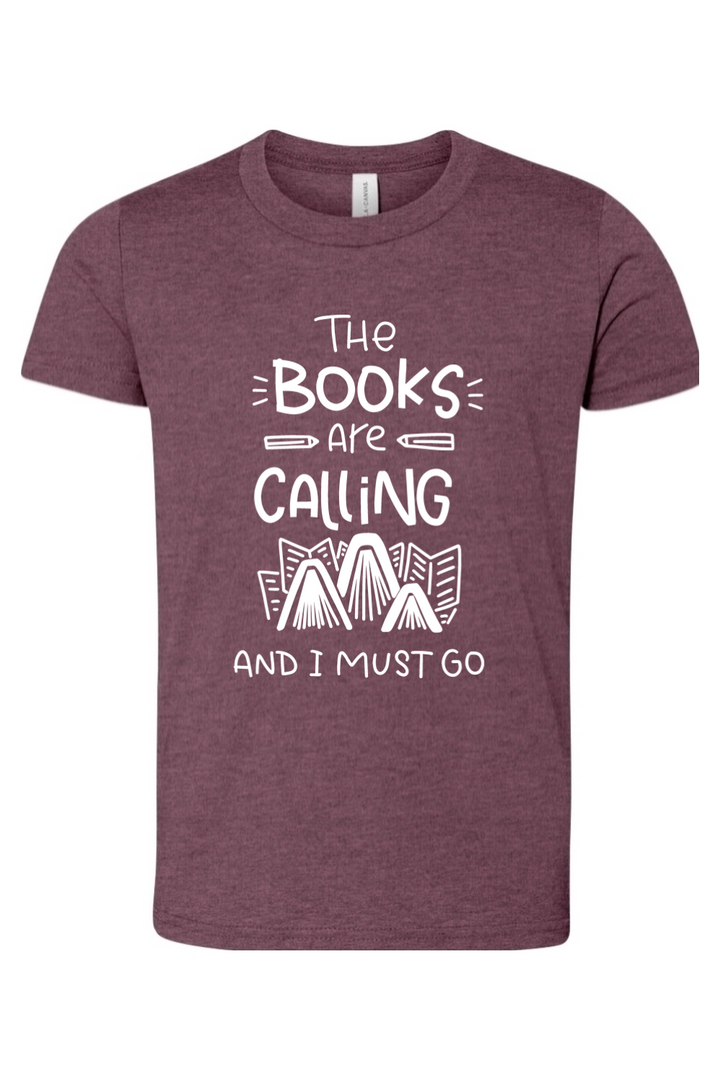 The books are calling youth tee