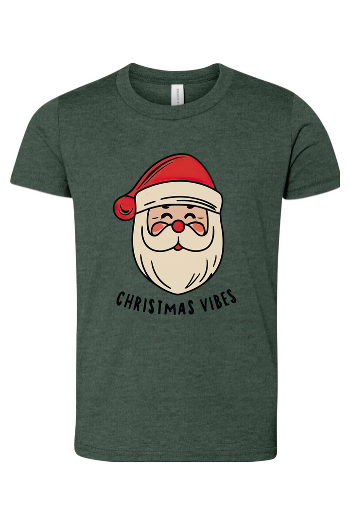 christmas vibes youth tee