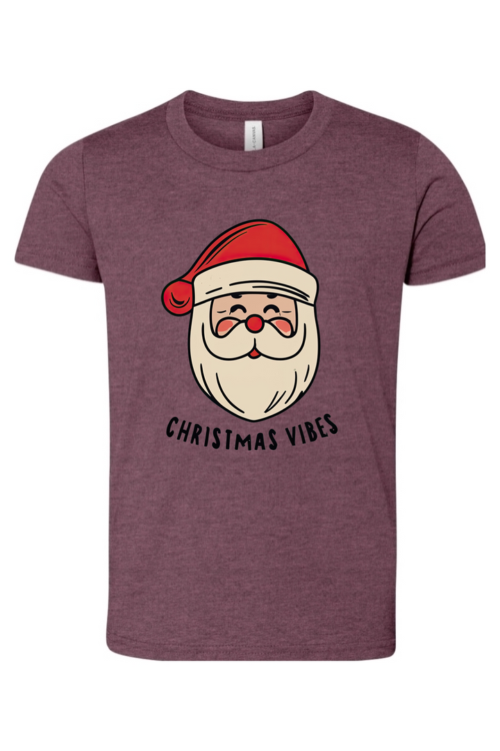 christmas vibes youth tee