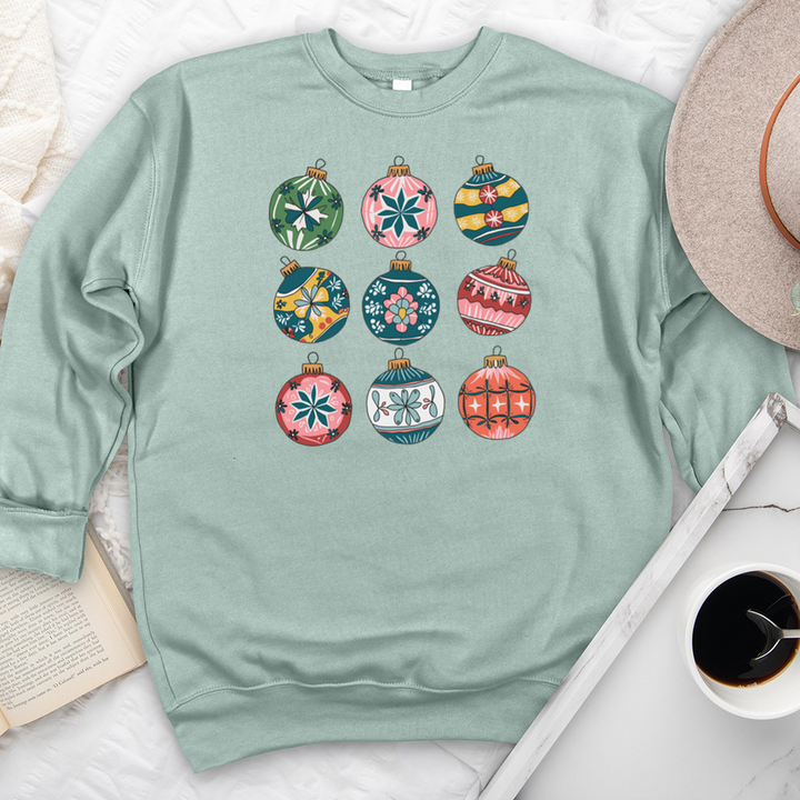 christmas ornaments premium crewneck sweatshirt