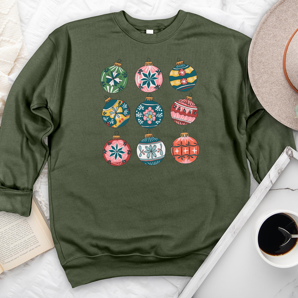 christmas ornaments premium crewneck sweatshirt