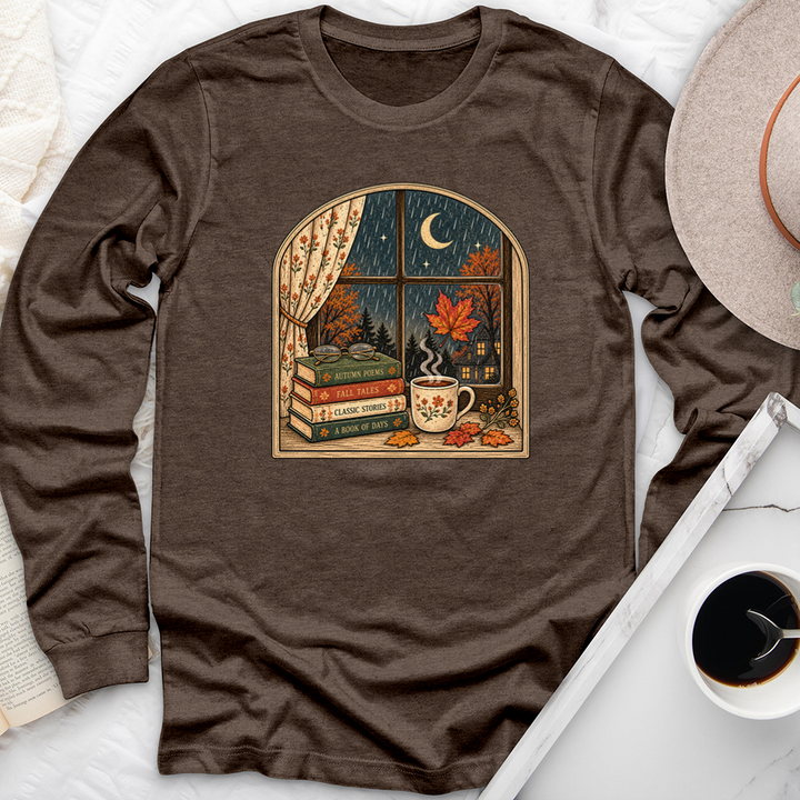 window into fall unisex long sleeve tee