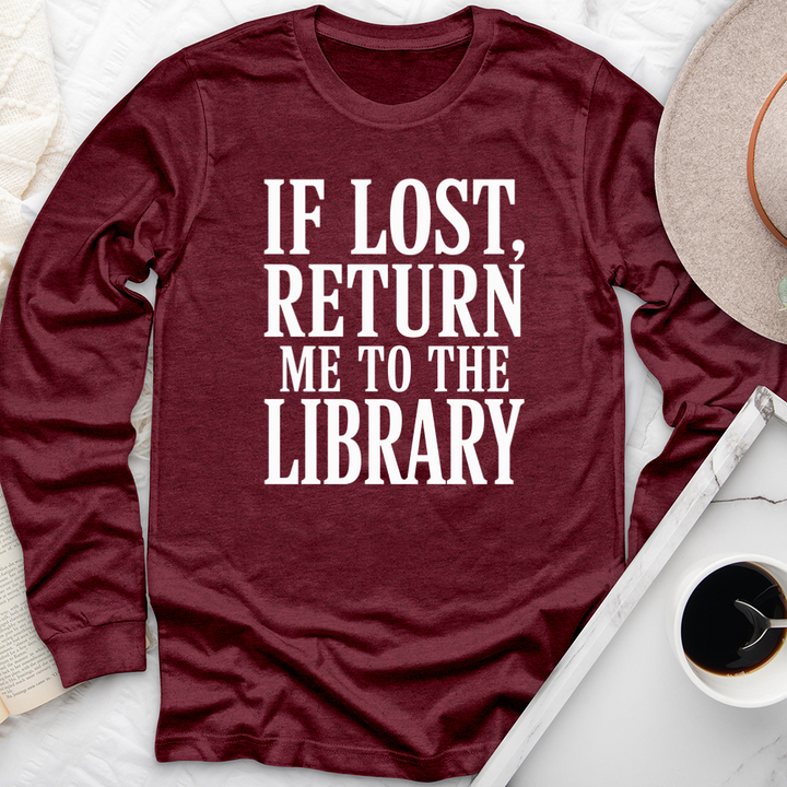return to the library long sleeve unisex tee